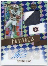 2021 Panini Legacy Futures Patch Autographs Sapphire Seth Williams GU Auto 16/25