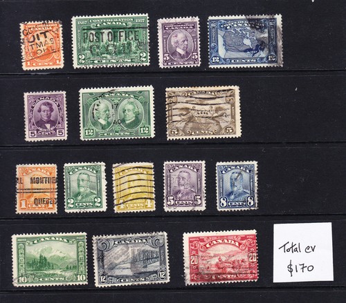 Canada. v.good mixed page. cv $170. L8609