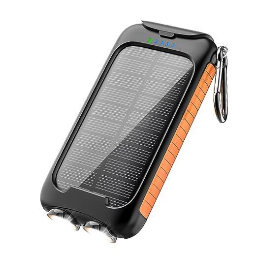 Solar Power Bank, Solar Charger Outdoor 38800mAh Orange