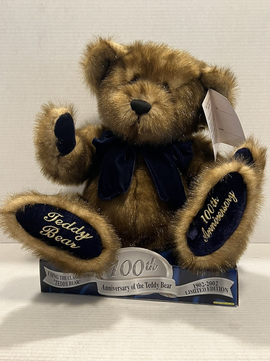 Singing Teddy Bear New 100th Anniversary Limited Edition Theodore Singing Teddy Bear New 100th Anniversary Limited Edition Theodore