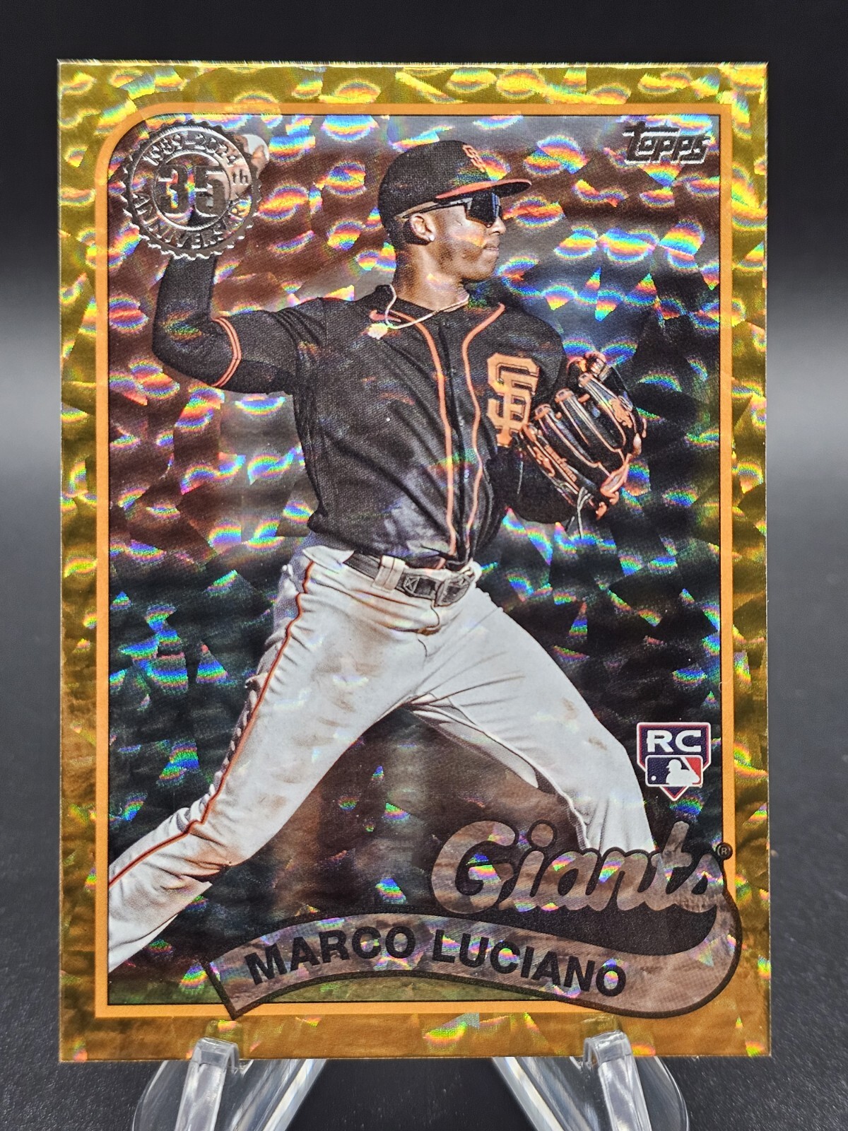 2024 Topps Series 1 Marco Luciano RC 1989  Throwback gold Foilboard 50/50! SSP