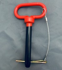 1 Pc 58x 4 Red D Handle Hitch Pin Heavy Duty With Lanyard 1 Pc 58x 4 Red D Handle Hitch Pin Heavy Duty With Lanyard