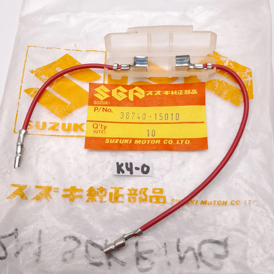 Suzuki T250 350 T500 GT250 TS250 TS400 RV125 T125 Fuse Link Nos P/N 36740-15011 Foto 2 de 4