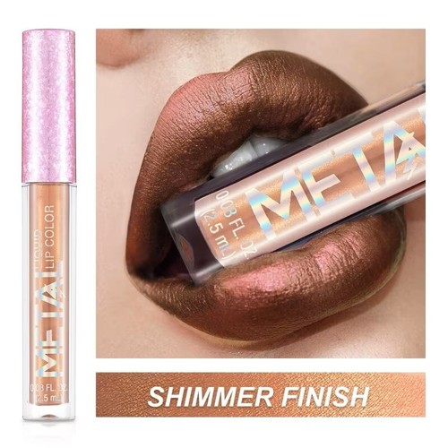 Matte Metallic Glitter Liquid Lipstick Waterproof Long Lasting Shimmer - Picture 13 of 22