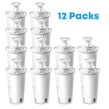 12 Packs Water Filters Compatible for Britta 0B03 Classic 35557 Mavea 107007