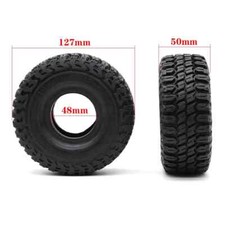 127mm 1.9 Rubber Mud Grappler Tire For 110 Rc Crawler Axial Scx10 90046 Trx4
