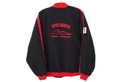 Vintage FERRARI Michael Schumacher Team Jacket Formula 1 black 90s  