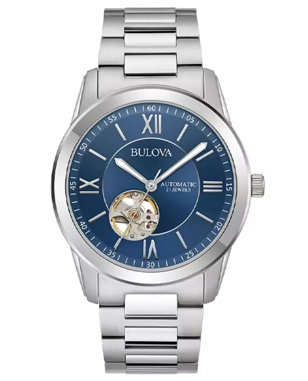 Bulova Automatic Blue Dial Classic Sutton Men s Watch 96A281 eBay