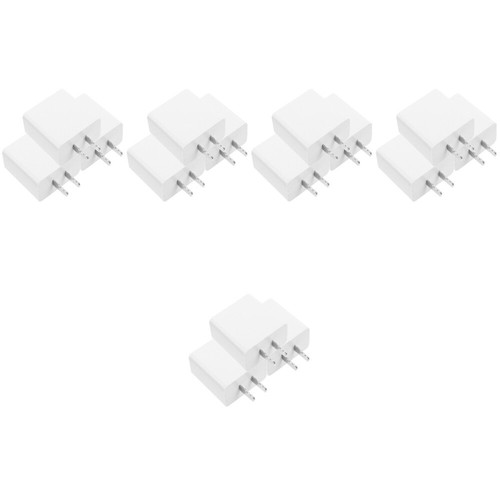 5 Pack Three Port Charging Head Block for Multiple Devices Blocks Fast Charge - 第 9/12 張圖片
