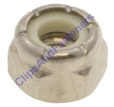 AMZ Clips And Fasteners 50 1/4-20 Nylon Insert Lock Nuts 18-8 Stainless Steel