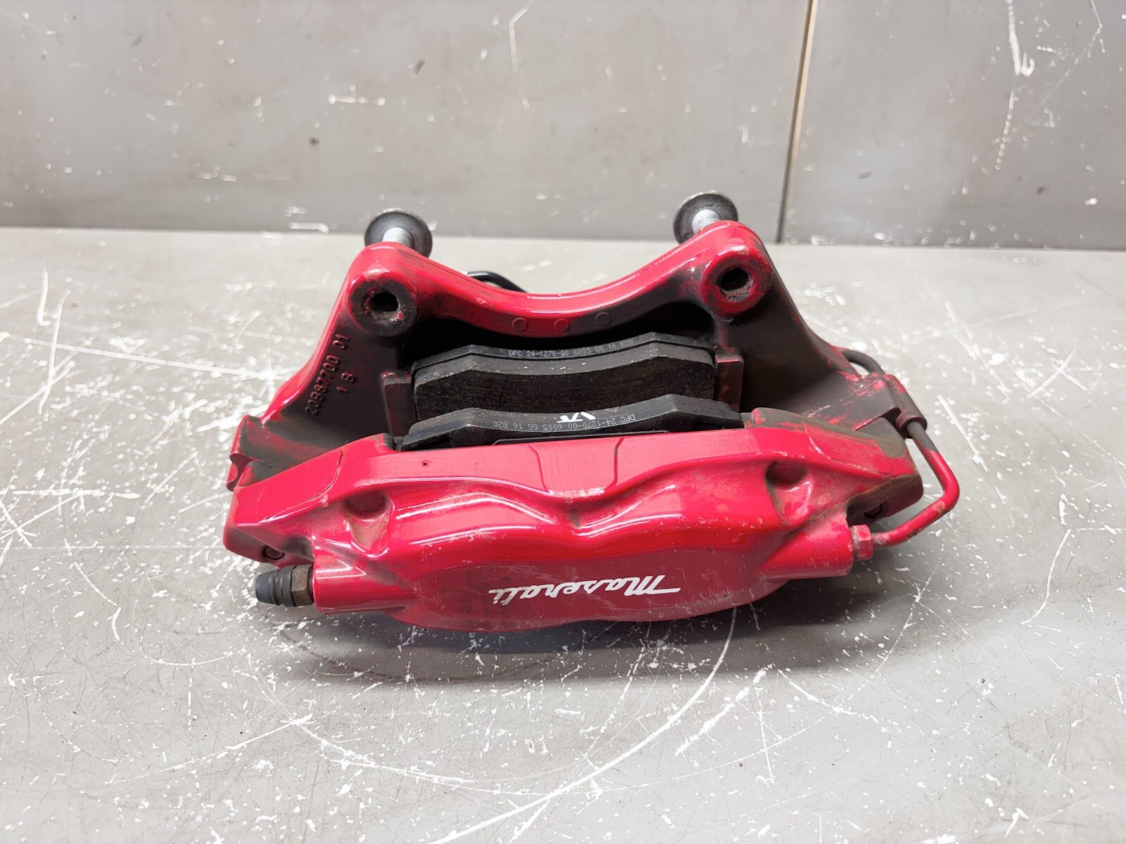 ⭐️2014-2016 MASERATI QUATTROPORTE GHIBLI S Q4 REAR RIGHT BRAKE CALIPER | RED OEM