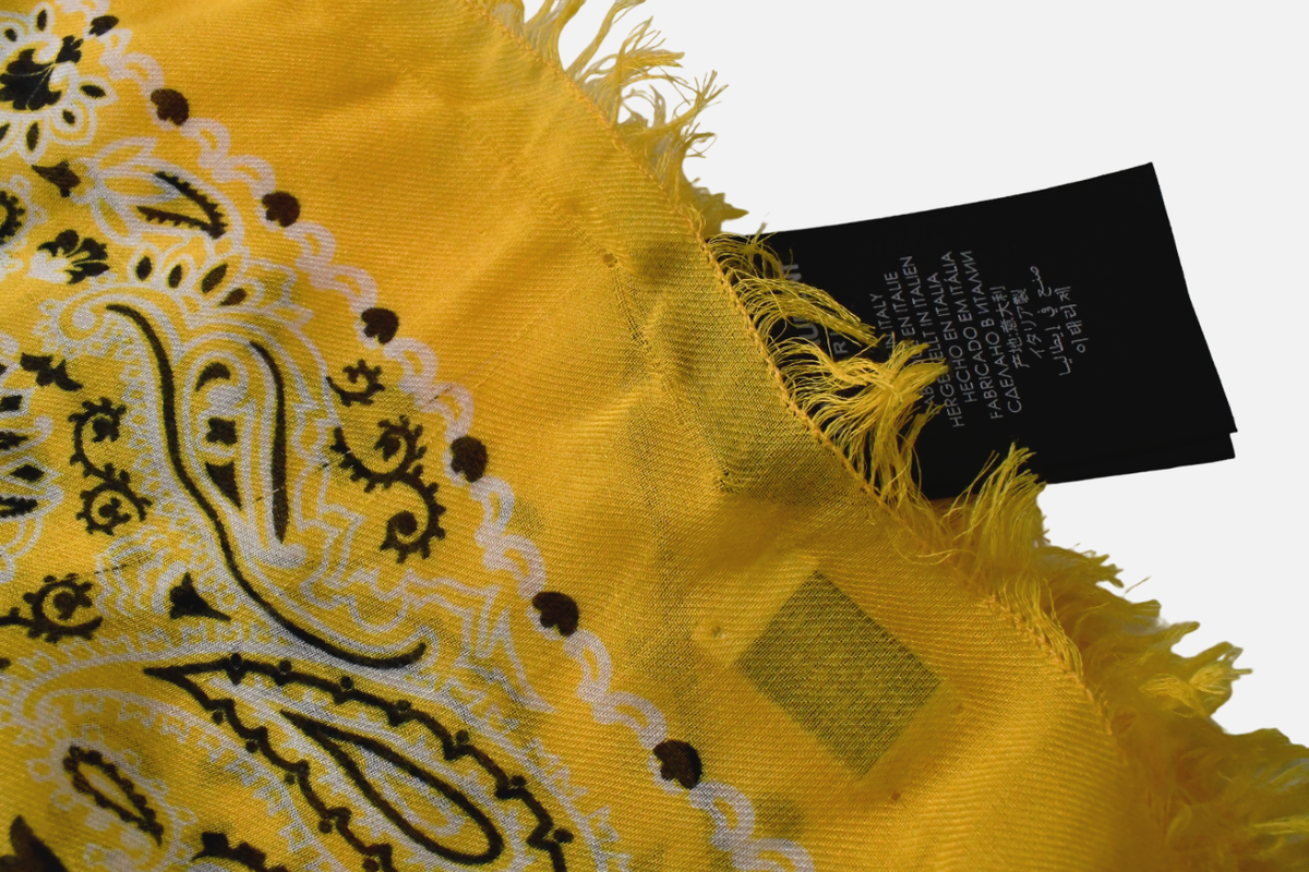 【国内発送】サンローラン ストール Printed modal and cashmere SAINT LAURENT - Saint Laurent Paris ニット ストールの通販 by
