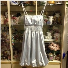 NWT UCB Blue Satin Prom/Evening/Party Dress Size M