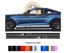 2 X BANDE BAS DE CAISSE POUR FORD MUSTANG GT500 AUTOCOLLANT STICKER AUTO BD601-5
