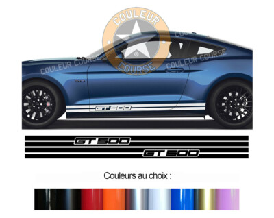 2 X UNTERBODENSTREIFEN FÜR FORD MUSTANG GT500 AUFKLEBER STICKER AUTO BD601-5