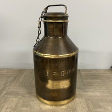 Rare VTG Antique UF CRY St Paul Minnesota Creameries Brass Metal Milk Can Farm
