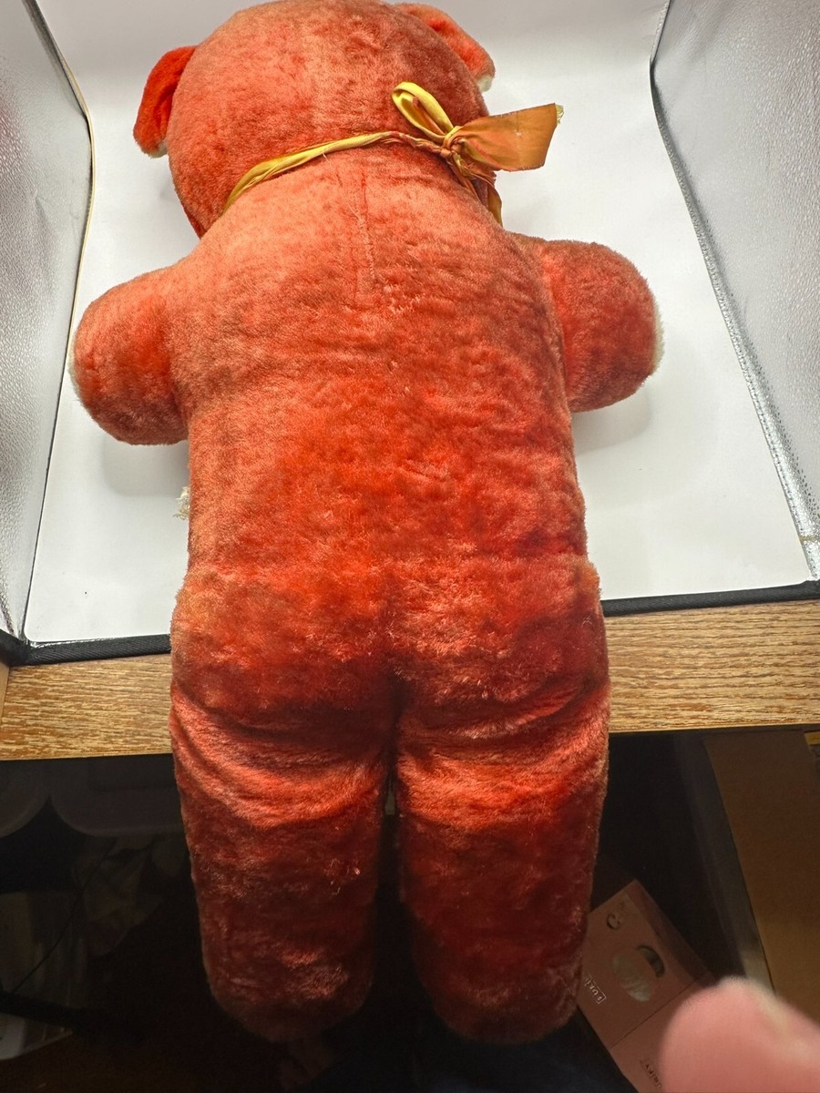 BEAR ベア 赤 red california vintage レア Vintage Red Bear Plush North American Bear Co., Inc (with