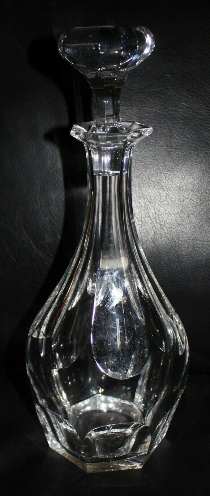 Baccarat Crystal Malmaison Courvoisier Decanter w/stopper 12" tall eBay