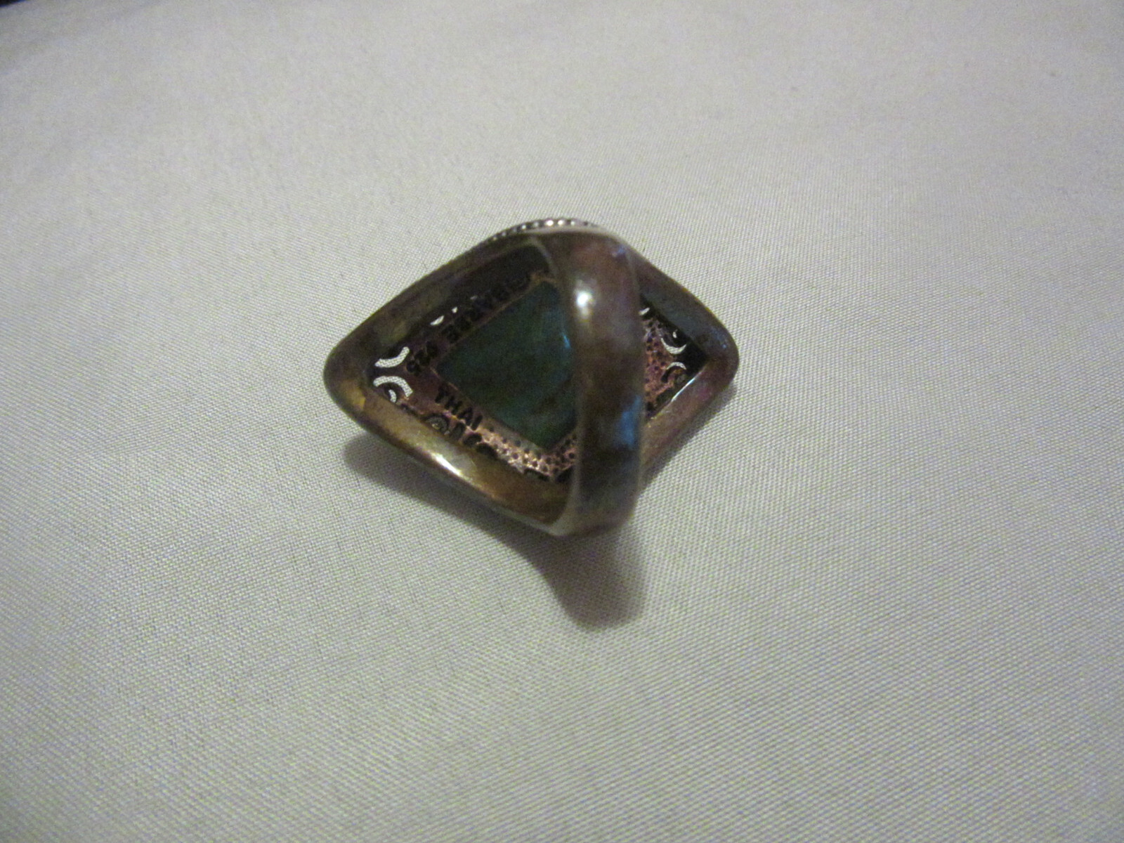 BARSE STATEMENT RING TURQUOISE~COPPER~.925 STERLI… - image 3