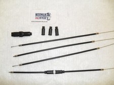 TRIUMPH T150/T160 CHOKE CABLE ASSEMBLY - TRIPLE WITH CHOKE LEVER ON CARB GANTRY