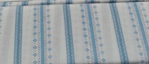 Martha Stewart Collection bedruckte Baumwollmischung 200 TC Komplettset tickend blau - Bild 1 von 1