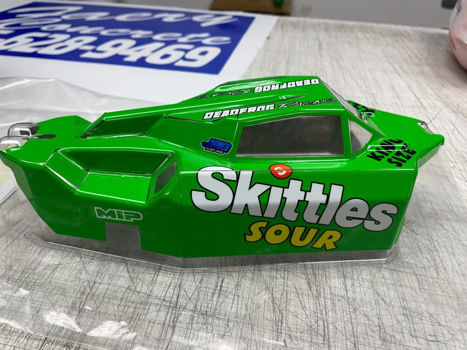 TEKNO RC TKR6608 1X10 SCALE BUGGY WRAP GREEN SKITTLES - Image 4 of 4