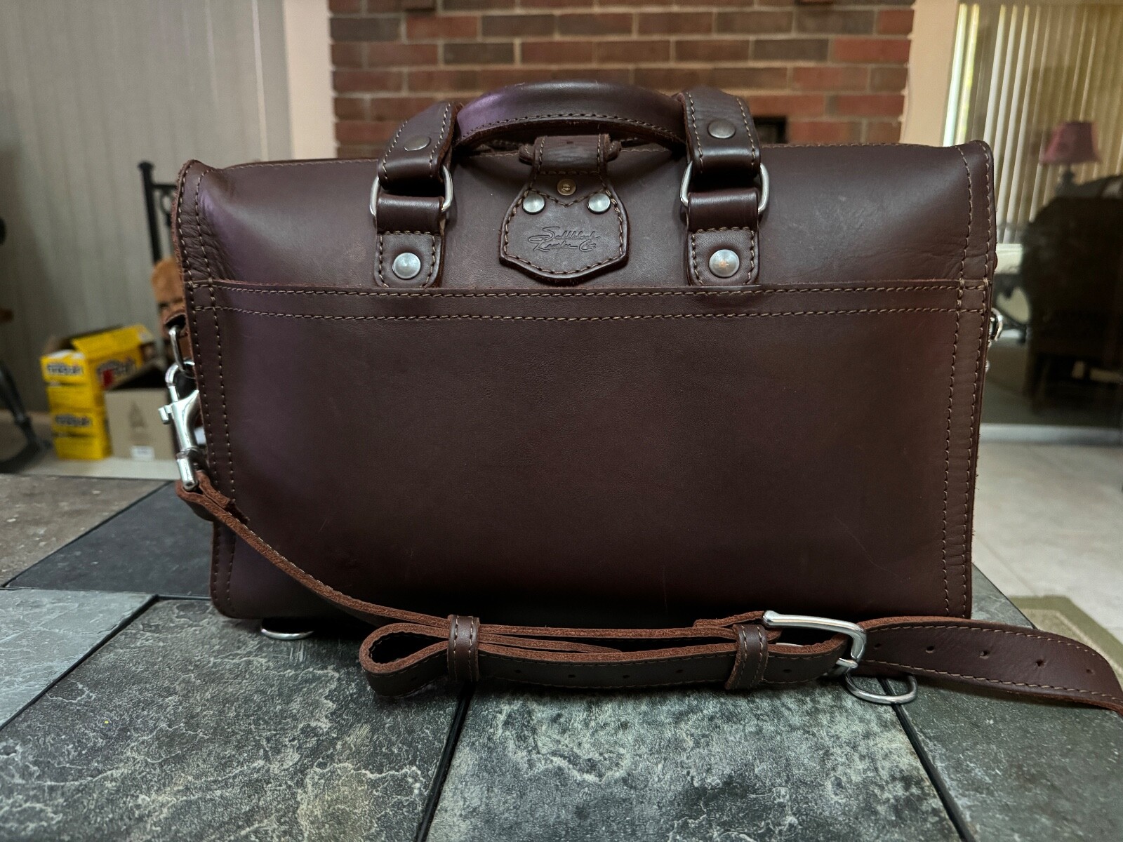 Saddleback Leather Flight Bag Chestnut! eBay