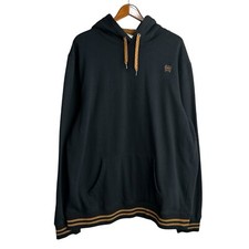 Cinch Hoodie Mens XXL Sweatshirt Black Brown Western Workwear Logo Drawstring