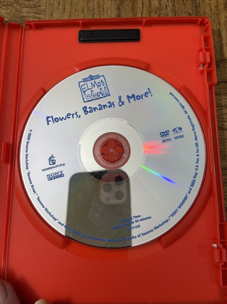 Sesame Street Elmos World Flowers Bananas And More DVD-Rare