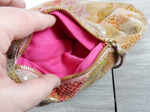 Hobo The Original Snakeskin Pattern Floral Shoulder Bag Large Multi Color - Picture 11 of 11