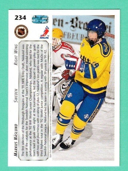 その他 Upper Deck Markus Naslund 1 of 1 MARKUS NASLUND 2005-06 UPPER DECK ROOKIE UPDATE SP ICE 8X