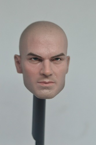 1/6 Head Sculpt Carved Model Hitman Killer NO47 Toy Fit 12" Male Figure Body - Picture 1 of 7