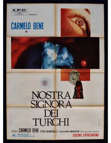 manifesto NOSTRA SIGNORA DEI TURCHI carmelo bene mancinelli A301