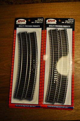 Atlas #535 + 536 HO-scale Code 83 Nickel Silver Snap-Track