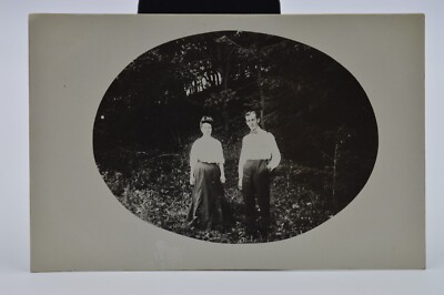 1904-20's CYKO RPPC - Real Photo Postcard - Man & Women Pose in