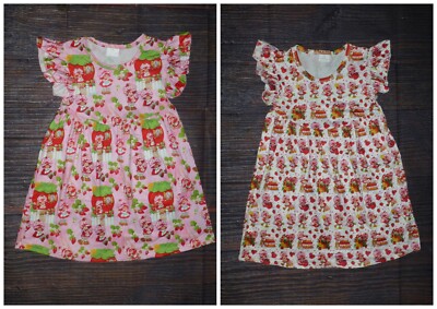 Boutique Strawberry Shortcake Girls Sleeveless Dress