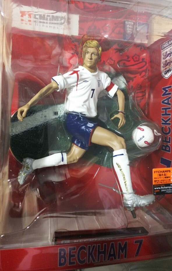 Figure FT CHAMPS England FIFA WC 2006 Beckham No.7 Football