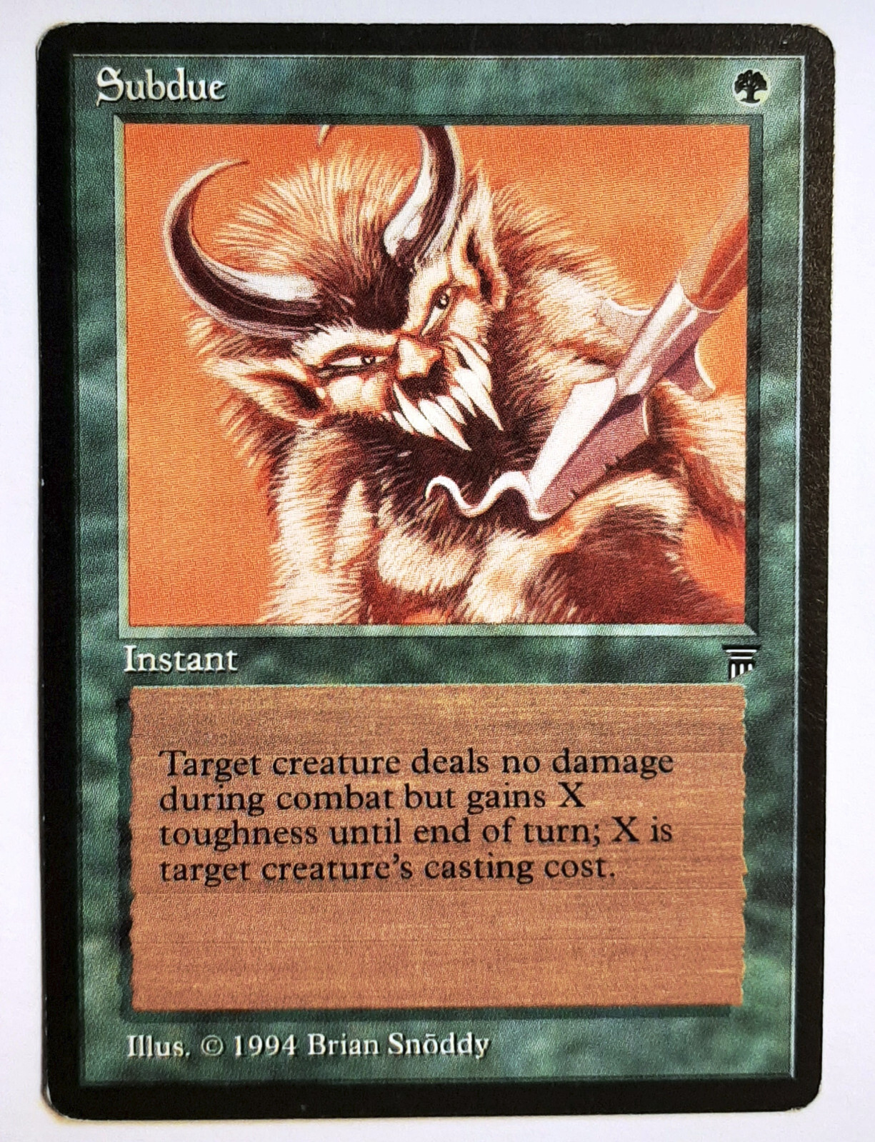 ►SUBDUE ►LEGENDS 1994 ►NM ►GREEN ►MAGIC THE GATHERING ►MTG