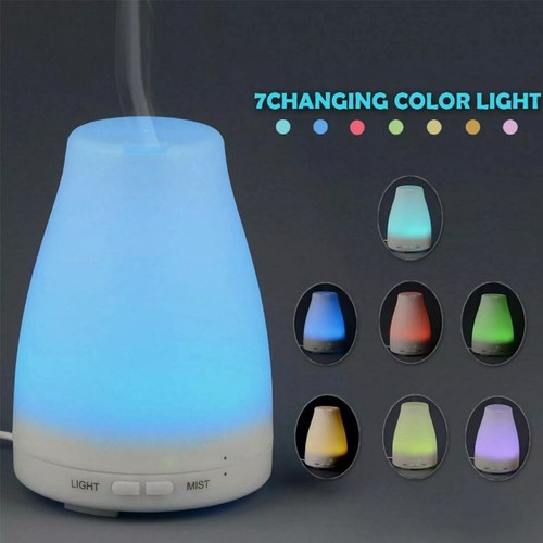 Essential Oil Aroma Diffuse Aromatherapy Ultrasonic Humidifier 7 LED Lights NEW - Picture 9 of 13
