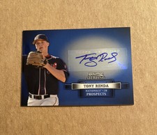 2012 Bowman Sterling Prospect Autograph Tony Renda
