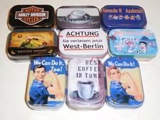 #Blechdose , Pillendose , Geldddose , Bonbondose ,                 191224-191252