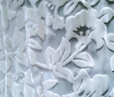 New York & Company Floral Scarf Formal Wear Wrap Neck Head Off-white Soft Flowy