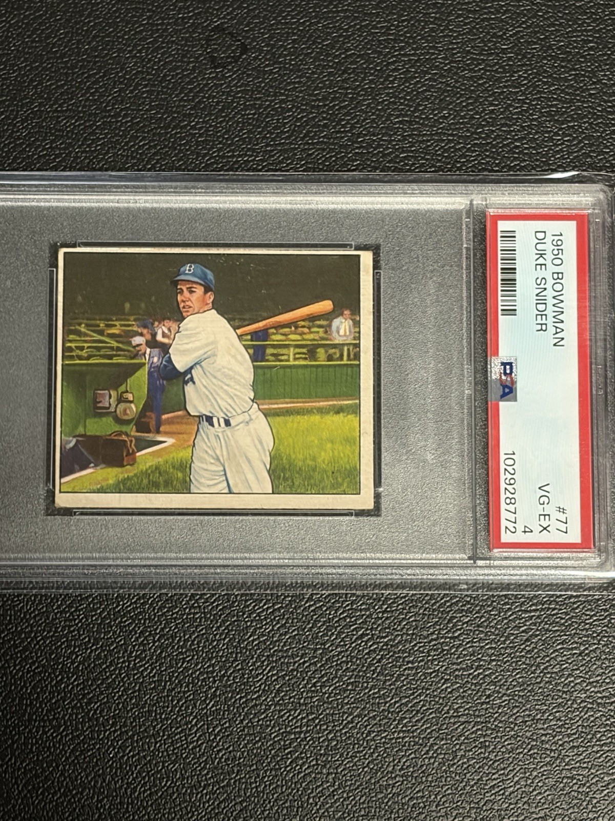 1950 Bowman - Duke Snider #77 PSA 4 VG-EX HOF Brooklyn Dodgers