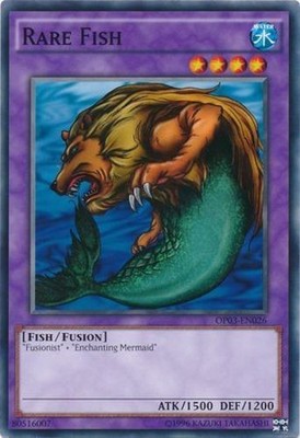 Yugioh! MP Rare Fish - OP03-EN026 - Common - Unlimited Edition Moderately Played