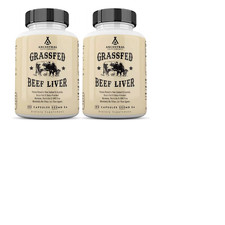 Ancestral Supplements Grass Fed Beef Liver 3000mg 2X180Caps New Zeland NonGMO