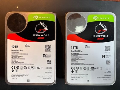 Seagate 2er Set IronWolf NAS HDD ST12000NE0008 24TB - 2x12 TB 3,5 Zoll SATA 6...
