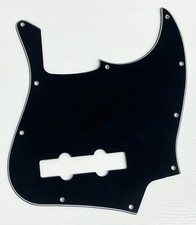 Black Pickguard Scratch Plate For Fit Fender Jazz Bass Standard 10-Hole Guitar