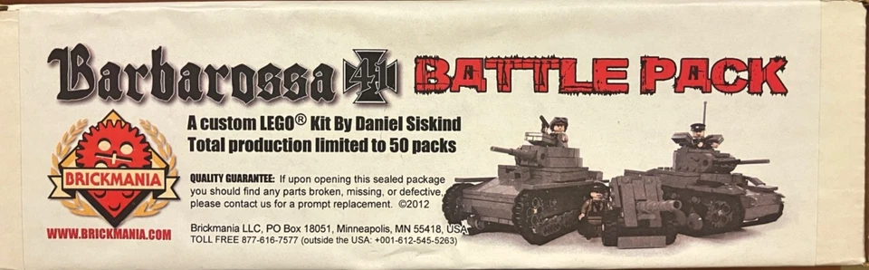 Brickmania Barbarossa 41 Battle Pack: ¡Limitado a 50! -NUEVO - todavía sellado de fábrica Foto 3 de 3