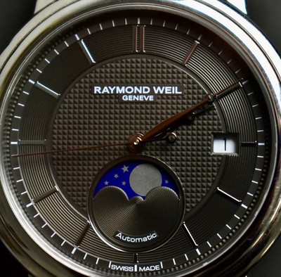 Raymond Weil Maestro Automatic Moonphase Watch, New With Box: (MSRP $1695)