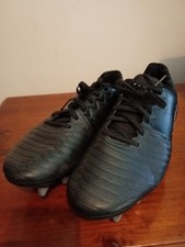Mens Black Kooga Rugby Boots Size 10.5